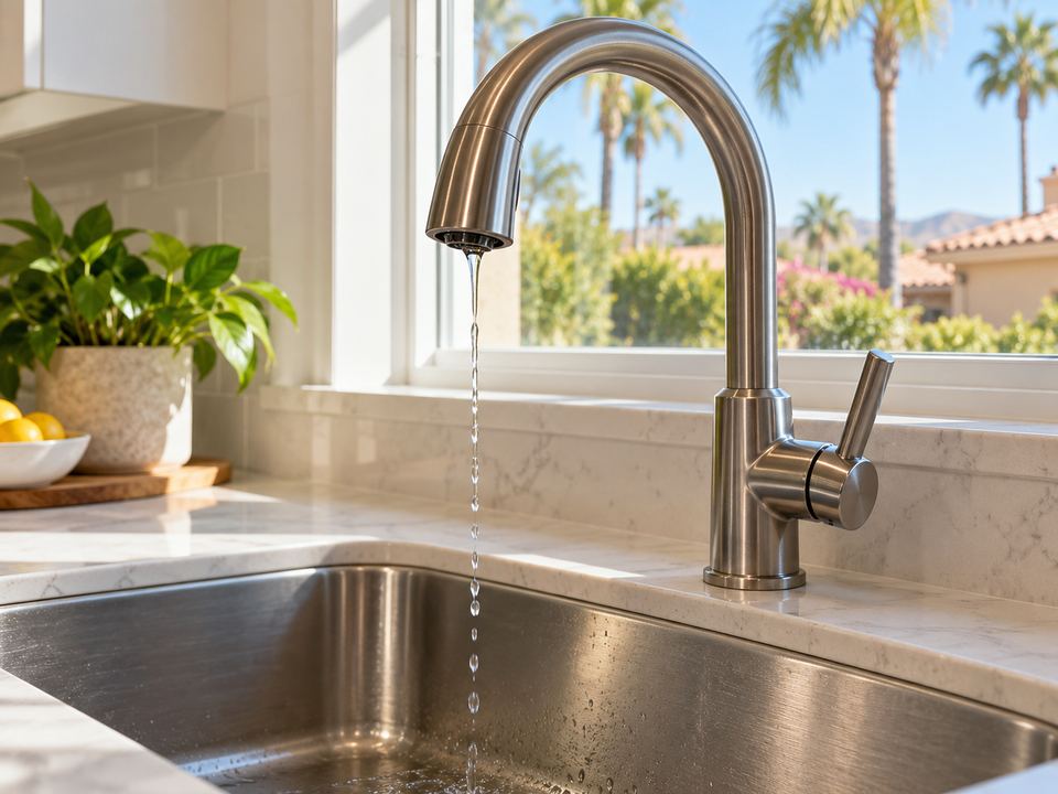 Kitchen faucet producing only a weak trickle of water